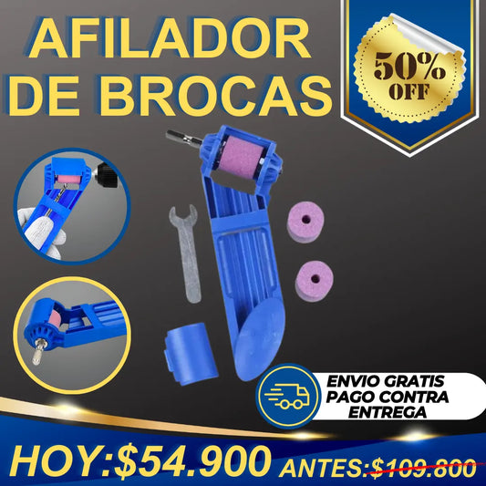 afilador de brocas + piedra de repuesto