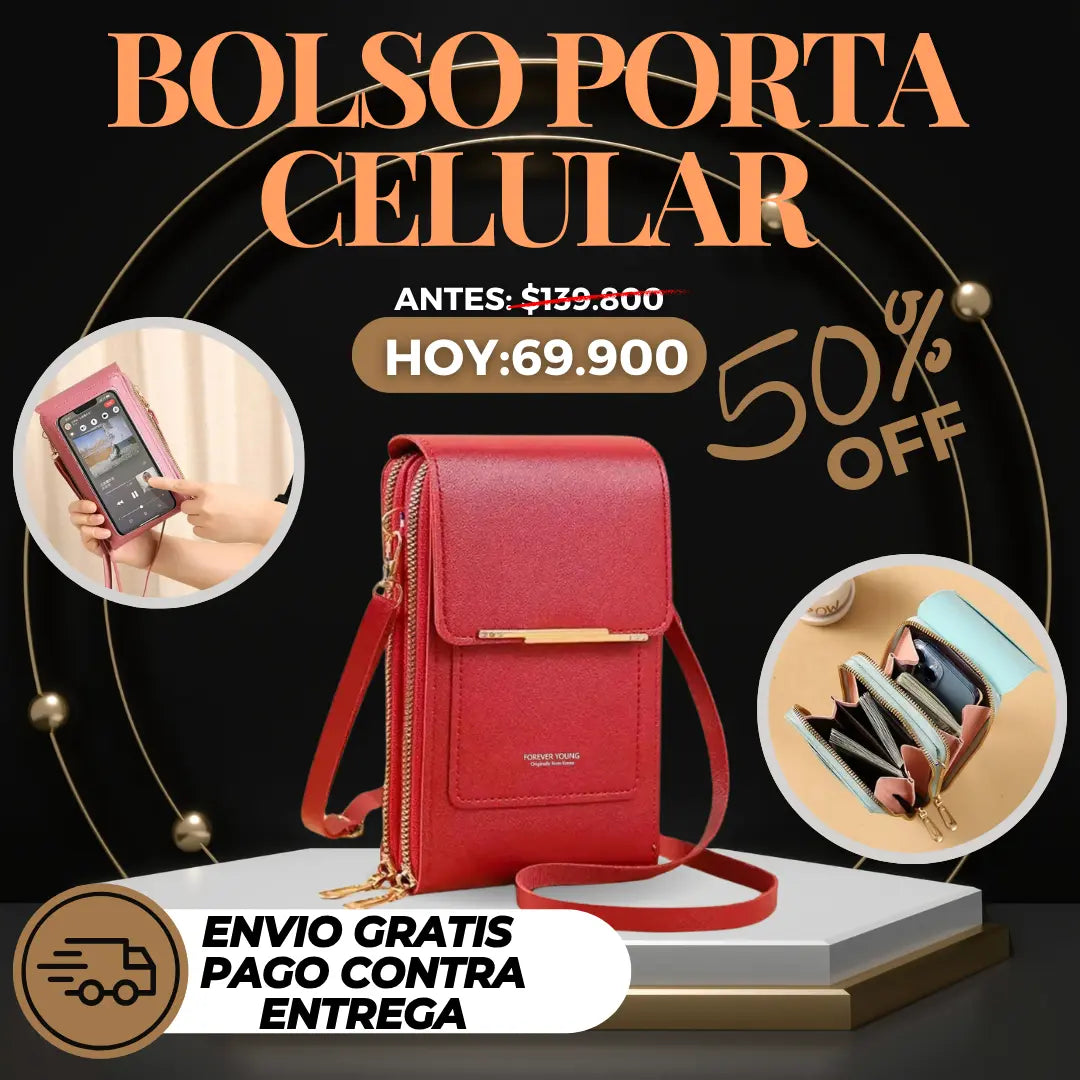 BOLSO PORTA CELULAR 50%off