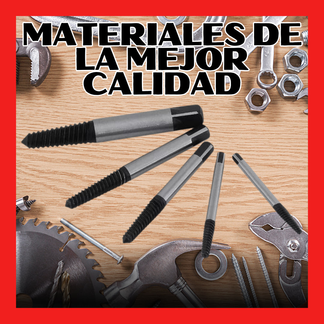 KIT EXTRACTOR DE TORNILLOS. 50% OFF