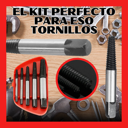 KIT EXTRACTOR DE TORNILLOS. 50% OFF