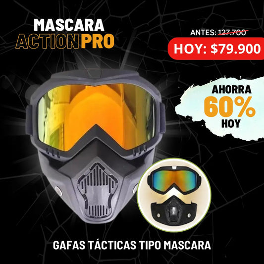 GAFAS TACTICAS TIPO MÁSCARA