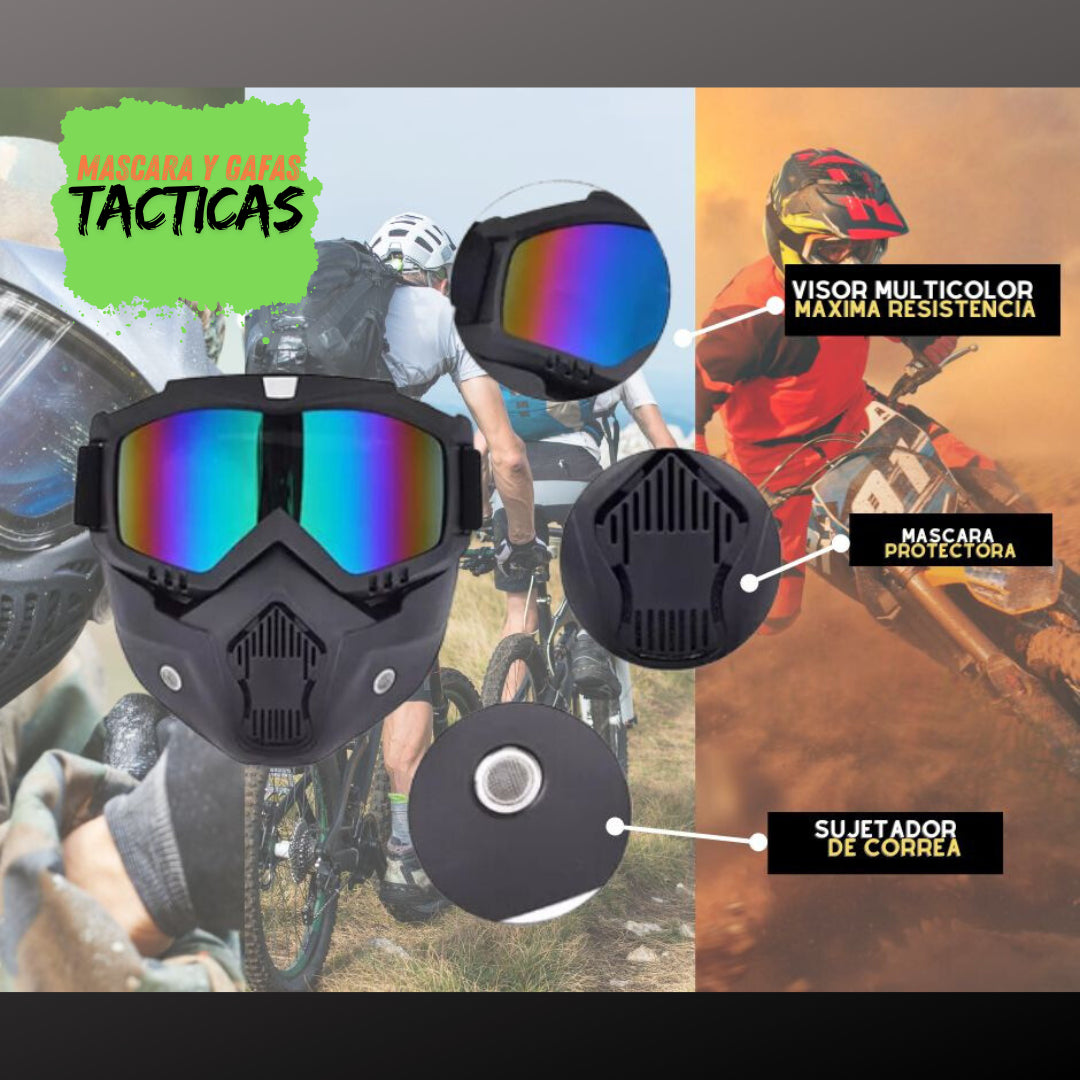 GAFAS TACTICAS TIPO MÁSCARA