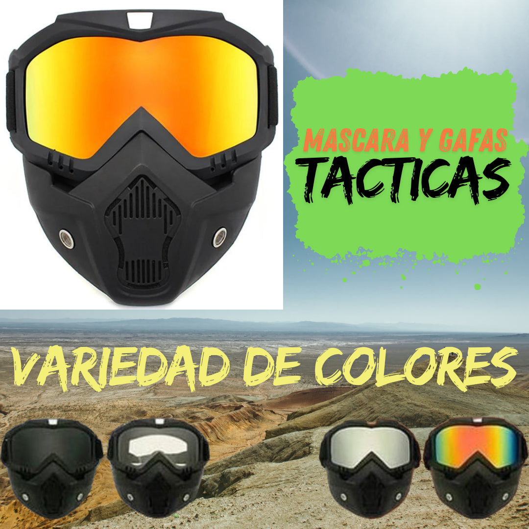 GAFAS TACTICAS TIPO MÁSCARA