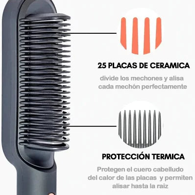 Cepillo Alisador 2 en 1 Hair Profesional ⭐⭐⭐⭐⭐ ENVIO GRATIS!!